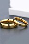 Unisex 6mm Thick 316L Stainless Steel Non-Tarnish Promise Wedding Ring - 4