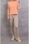 Orange Padded Sleeveless T-Shirt - 5