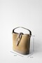 Solis Faux Leather Detailed Cross-Use Mini Straw Hand and Shoulder Bag - 3