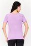 Women Sportswear Fit Short Sleeves Outdoor T-Shirt, Lilac - 3