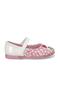 Girl's White Fuchsia Ballerinas - 2