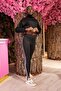Black Side Silver Glitter Stripe Detail High-Waist Shaping Leggings - 4