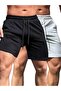 Set of 2 Comfortable Fit Unisex Combed Cotton Sports Shorts
