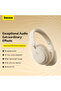 BASEUS Bowie D05 Wireless Bluetooth Headset Foldable HiFi Stereo Music Headphone - Creamy White - 2