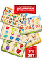 Wooden Educational Tutorial Cute Set of 5 Alphabet Numbers Shapes Vegetables Animals 5 Pieces
