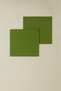 Luna Series Velvet Textured 2-Piece Guest Napkins - Grass Green - 3