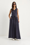 Women's Smoked Vest and Pocket Detailed Flared Skirt Set 9294 60281004 - 2