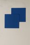 Luna Series Velvet Textured 2-Piece Guest Napkin - Navy Blue - 3