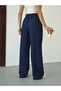 Women's High Waist Wide Leg Elastic Waist Linen Pants - 4