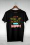Black -Wake Up Work Out And Be Happy-illustration Drawing -Vip Design Tshirt