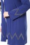 Women's Large Size Cobalt Blue Stone Detailed Lycra Viscose Cardigan 65N38880 - 8