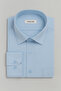 Men's Ice Blue Long Sleeve Classic Shirt with Pockets - Comfortable and Stylish Model