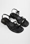 Women's Bianca Black Gold Buckle Sandals - 2