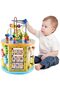 - 8-in-1 Multifunction Wooden Activity Cube (Exclusive)