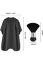 Professional Hair Salon Nylon Cape with Metal Adjustable Buckle & Neck Duster - 2