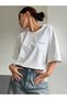 Women's Printed Crew Neck Relaxed Cut T-Shirt - 4