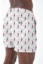 Water Repellent Digital Printed Men's Beach Shorts Swimsuit - 205-White - 2