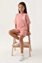 Girls' orange shorts set - 2