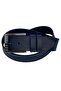 Navy Blue Faux Leather Blue Stitched Model 4.5 Cm Unisex Sports Belt - 4547 - 3