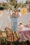 100% Cotton Palm Patterned Summer Girl Boy Shorts Set - 4