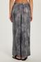 Women's Slim Fit Elastic Printed Wide Leg Black Trousers - 5