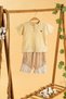 Baby Kids Girls Boys Beige Cotton Shorts 2-Piece Set Trend Fashion Bottom Top Set