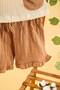 Baby Kids Girls Coffee Cotton Shorts 2-Piece Set Trend Fashion Bottom Top Set - 3