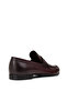 Men's Burgundy Genuine Leather Loafer Shoes - 3