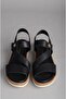 Seç Km44 Genuine Leather Anatomic Women Sandals Black - 2