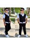 Children's Linen Vest Trousers Shirt Eid Set - 3
