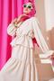 Women's Waist Tunnel Ruffle Skirt Double Set - 2