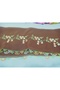 Handmade Embroidery Embroidered Needle Embroidered Prayer Cover Dowry Holder Mevlit Hijab Crepe Fabric 145X75 cm - 2
