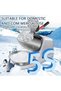 Electric Ice Shaver Crusher 300W Double Blade Stainless Steel for Snow Cones Desserts Cocktails Fish - 3