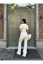 Long Washed Denim Jumpsuit - 7