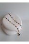 Multi Colored Stone Adjustable Y Necklace 80 cm - 8