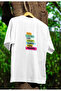 Do More of What Makes You Happy Written Unisex Crewneck Cotton Oversize Short Sleeve Tshirt - 2