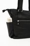 Women's Multi-Eye Useful Water Resistant Satin Fabric Black Color Hand and Shoulder Bag - 5