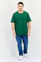 Men Crew Neck Short Sleeves Plain T-Shirt, Green - 2