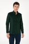 Men's Dark Green Long Sleeve Shirt 50291395-Vr079
