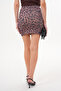 Women's Leopard Mini Slit Skirt - 5