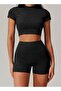 Womens Crop Top Short Sleeves - 5
