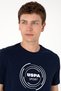 Men's Regular Fit Crew Neck Navy Blue T-Shirt 50300261-Vr033 - 2