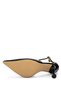 Women's Genuine Leather Black Heeled Shoes - 3