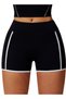 Womens High Waist Contour Workout Sport Yoga Shorts Tummy Control