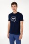 Men's Regular Fit Crew Neck Navy Blue T-Shirt 50300261-Vr033 - 3