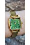 Dke.1.10844 Straw Cord Roman Numeral Square Dial Women Wrist Watch - 3