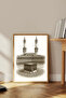 One Piece Wooden Framed Kaaba Painting No3