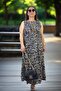Japanese Sleeveless Robes with Fluffy Intermediate Length Plus Size Cotton Viscose Dress - 6