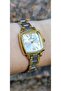 Dke.1.10839 Square Dial Curved Glass Roman Numeral Women Wrist Watch - 2