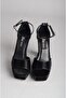 حذاء SEÇ 8188 PLATFORM EVENING (الكعب: 12 سم المنصة: 2.5 سم) أسود - 2